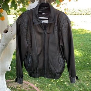 warehouse leather biker jacket